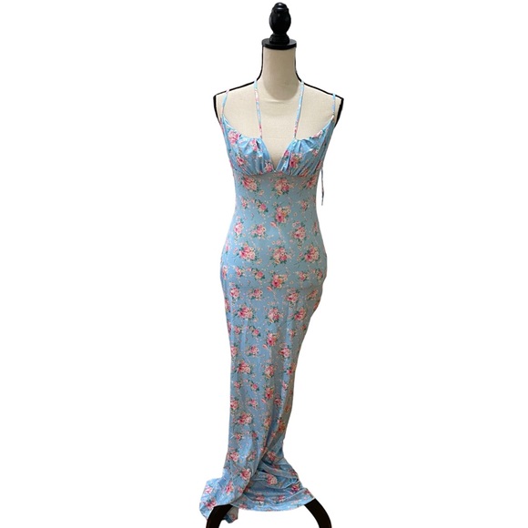 Dresses & Skirts - Tie Strap Floral Maxi Dress